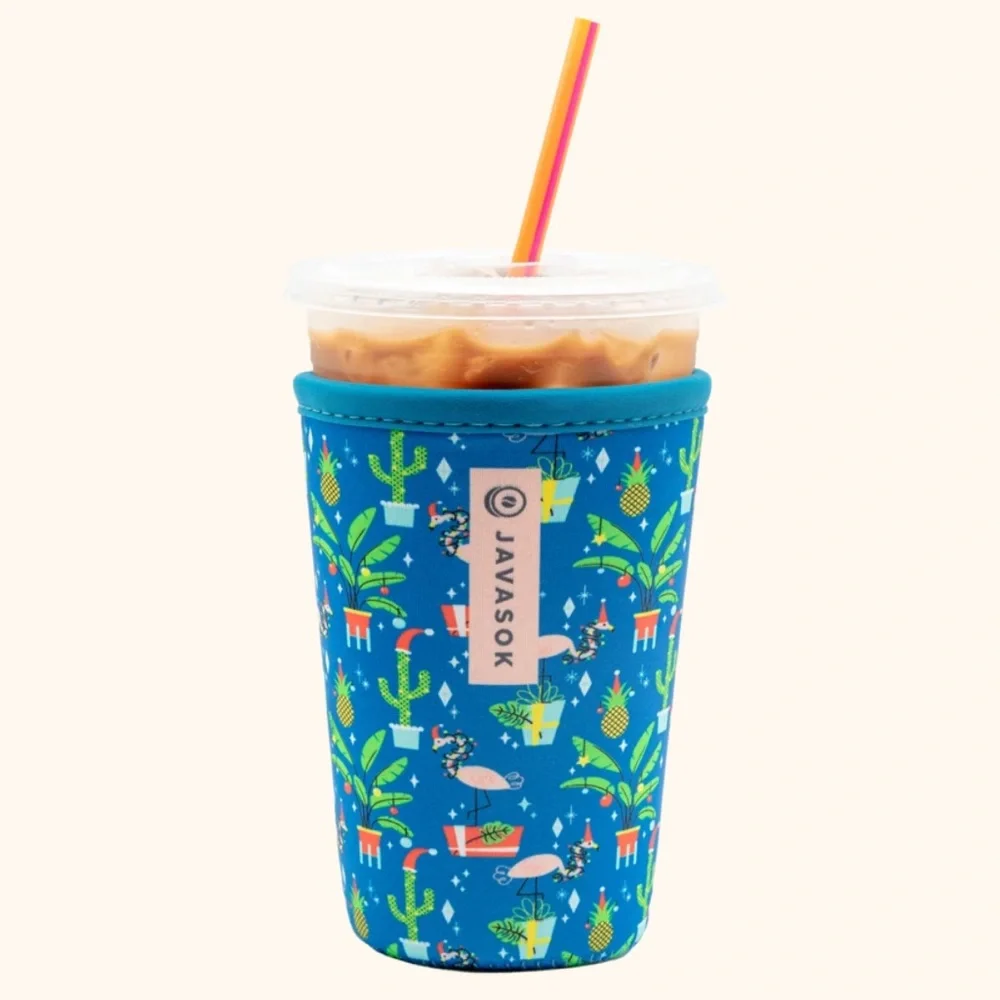 BRAND NEW Tropical Holiday 🌵Java Sok Iced Coffee Sleeve - Picture 1 of 3